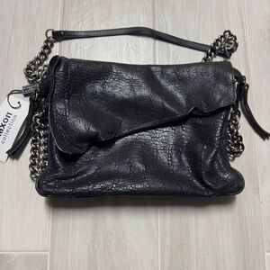 Maxon Collection Black Leather Crossbody Bag